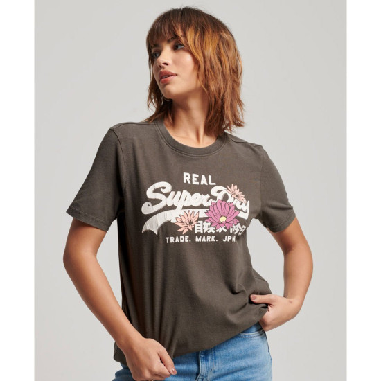Superdry Γυναικεία κοντομάνικη μπλούζα Vintage Logo Narrative T-Shirt